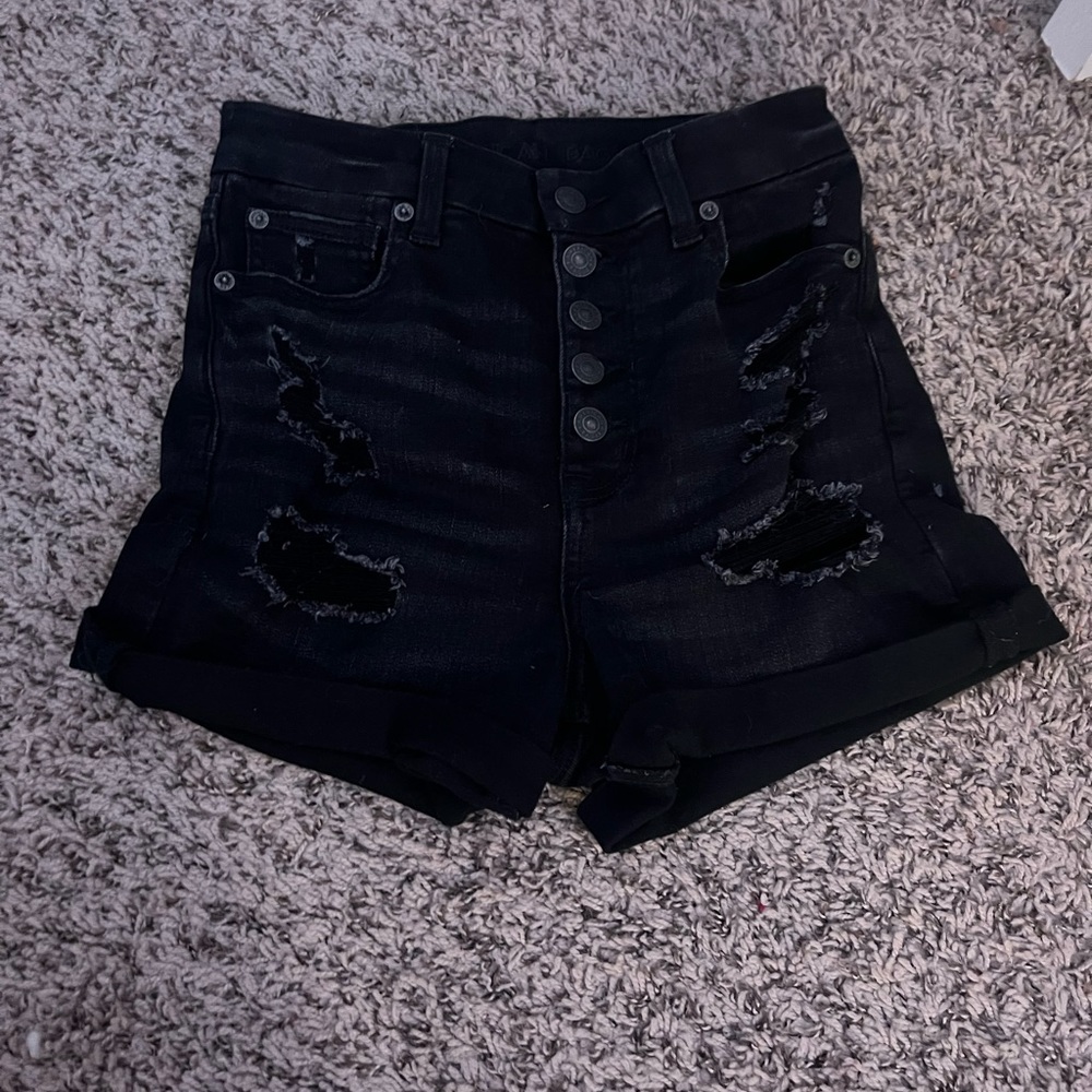 Black American Eagle jeans shorts. Size 2. 15$